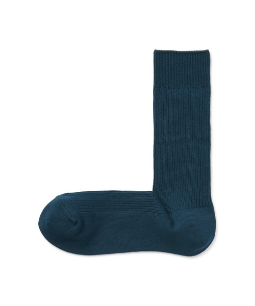 無印良品（ムジルシリョウヒン）の「足なり直角　ズレ落ちにくい　リブ編み靴下（紳士）（ソックス/靴下・メンズ・チャコールグレー/ホワイト/ブラウン系1/ブラック/カーキ/グレー/ネイビー系/ブラウン/オフホワイト/オレンジ系2/ボルドー/ブルー/キナリ/ダークグリーン・25-27CM/27-29cm）」の11枚目の写真