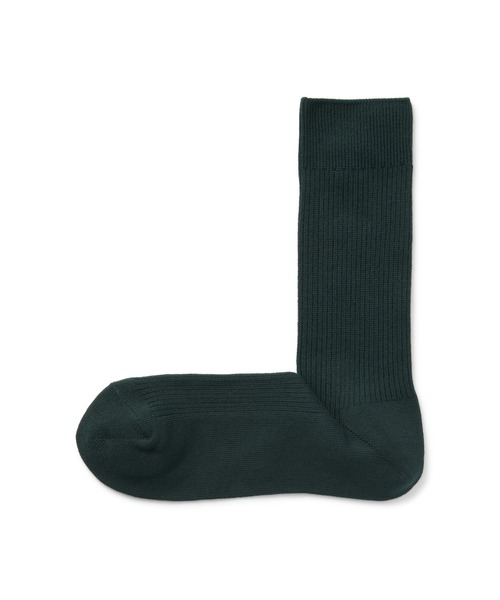 無印良品（ムジルシリョウヒン）の「足なり直角　ズレ落ちにくい　リブ編み靴下（紳士）（ソックス/靴下・メンズ・チャコールグレー/ホワイト/ブラウン系1/ブラック/カーキ/グレー/ネイビー系/ブラウン/オフホワイト/オレンジ系2/ボルドー/ブルー/キナリ/ダークグリーン・25-27CM/27-29cm）」の9枚目の写真