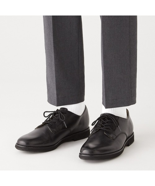 無印良品（ムジルシリョウヒン）の「足なり直角　ズレ落ちにくい　リブ編み靴下（紳士）（ソックス/靴下・メンズ・チャコールグレー/ホワイト/ブラウン系1/ブラック/カーキ/グレー/ネイビー系/ブラウン/オフホワイト/オレンジ系2/ボルドー/ブルー/キナリ/ダークグリーン・25-27CM/27-29cm）」の16枚目の写真