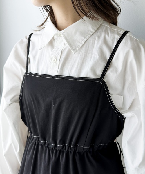 Java(ジャバ)の「《Javaジャバコラボ》1枚で旬な着こなしが完成。配色ステッチ ミリタリーサロペット(サロペット/オーバーオール・レディース・ブラック/カーキ・X-LARGE/SMALL/MEDIUM/LARGE)」の12枚目の写真