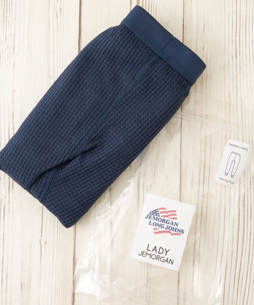JEMORGAN(ジェーイーモーガン)の「【JE.MORGAN/ジェイイーモーガン】ワッフルレギンスパンツ(レギンス/スパッツ・レディース・グレー/ネイビー・FREE)」の2枚目の写真