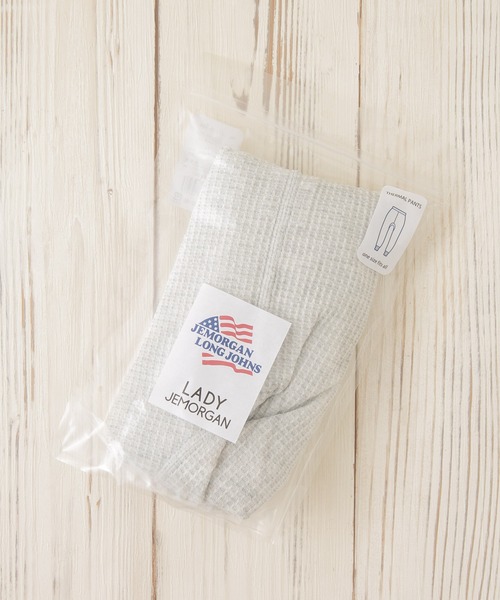 JEMORGAN(ジェーイーモーガン)の「【JE.MORGAN/ジェイイーモーガン】ワッフルレギンスパンツ(レギンス/スパッツ・レディース・グレー/ネイビー・FREE)」の3枚目の写真