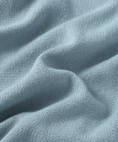 alotta（アロッタ）の「≪綿100≫パール調ボタン付ミラノリブニット【Sサイズ展開あり】（ニット/セーター・レディース・ネイビー/グレイッシュベージュ/コーラルピンク/ブルー/ミント/ホワイト/ブラック/サーモンピンク/ピンク/ライトブルー・L/5L/3L/LL/S/4L/M）」の11枚目の写真