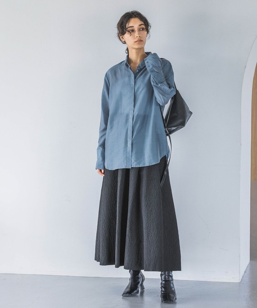 A part by(アパートバイ)の「トライアングルソフトショルダーバッグ(ショルダーバッグ・レディース・ブラック/オフホワイト・FREE)」の5枚目の写真