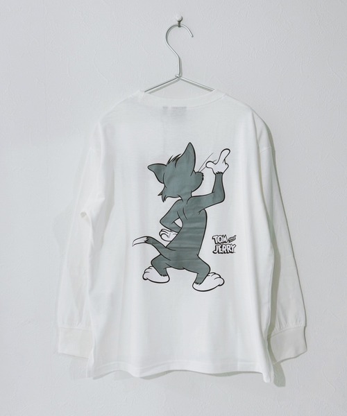 Tom&Jerry(トムアンドジェリー)の「トムとジェリーバックプリントビッグロンT(Tシャツ/カットソー・キッズ・杢グレー/ホワイト系その他/パープル/ブラック/チャコールグレー/ベージュ/ダークグリーン/オフホワイト/オレンジ系その他2/ベージュ系その他3/グリーン系その他2/ブルー系その他3/ホワイト系その他2/ホワイト系その他3/ブラック系その他3/グレー系その他2・130cm/150cm/120cm/160cm/140cm/110cm)」の3枚目の写真