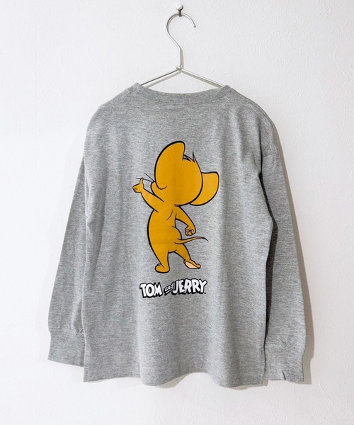 Tom&Jerry(トムアンドジェリー)の「トムとジェリーバックプリントビッグロンT(Tシャツ/カットソー・キッズ・杢グレー/ホワイト系その他/パープル/ブラック/チャコールグレー/ベージュ/ダークグリーン/オフホワイト/オレンジ系その他2/ベージュ系その他3/グリーン系その他2/ブルー系その他3/ホワイト系その他2/ホワイト系その他3/ブラック系その他3/グレー系その他2・130cm/150cm/120cm/160cm/140cm/110cm)」の9枚目の写真