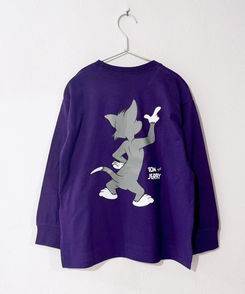 Tom&Jerry(トムアンドジェリー)の「トムとジェリーバックプリントビッグロンT(Tシャツ/カットソー・キッズ・杢グレー/ホワイト系その他/パープル/ブラック/チャコールグレー/ベージュ/ダークグリーン/オフホワイト/オレンジ系その他2/ベージュ系その他3/グリーン系その他2/ブルー系その他3/ホワイト系その他2/ホワイト系その他3/ブラック系その他3/グレー系その他2・130cm/150cm/120cm/160cm/140cm/110cm)」の15枚目の写真