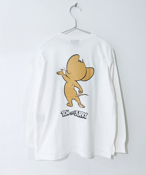 Tom&Jerry(トムアンドジェリー)の「トムとジェリーバックプリントビッグロンT(Tシャツ/カットソー・キッズ・杢グレー/ホワイト系その他/パープル/ブラック/チャコールグレー/ベージュ/ダークグリーン/オフホワイト/オレンジ系その他2/ベージュ系その他3/グリーン系その他2/ブルー系その他3/ホワイト系その他2/ホワイト系その他3/ブラック系その他3/グレー系その他2・130cm/150cm/120cm/160cm/140cm/110cm)」の2枚目の写真