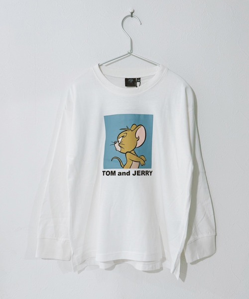 Tom&Jerry(トムアンドジェリー)の「トムとジェリーバックプリントビッグロンT(Tシャツ/カットソー・キッズ・杢グレー/ホワイト系その他/パープル/ブラック/チャコールグレー/ベージュ/ダークグリーン/オフホワイト/オレンジ系その他2/ベージュ系その他3/グリーン系その他2/ブルー系その他3/ホワイト系その他2/ホワイト系その他3/ブラック系その他3/グレー系その他2・130cm/150cm/120cm/160cm/140cm/110cm)」の4枚目の写真