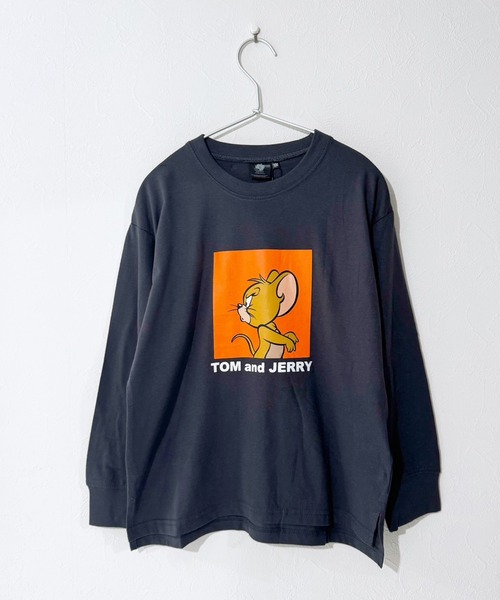 Tom&Jerry(トムアンドジェリー)の「トムとジェリーバックプリントビッグロンT(Tシャツ/カットソー・キッズ・杢グレー/ホワイト系その他/パープル/ブラック/チャコールグレー/ベージュ/ダークグリーン/オフホワイト/オレンジ系その他2/ベージュ系その他3/グリーン系その他2/ブルー系その他3/ホワイト系その他2/ホワイト系その他3/ブラック系その他3/グレー系その他2・130cm/150cm/120cm/160cm/140cm/110cm)」の10枚目の写真