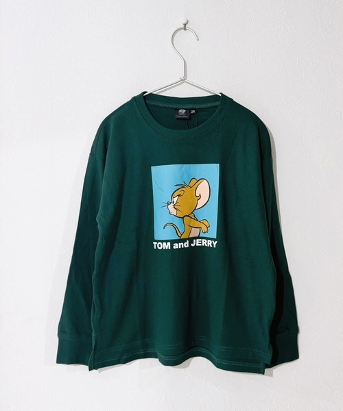 Tom&Jerry(トムアンドジェリー)の「トムとジェリーバックプリントビッグロンT(Tシャツ/カットソー・キッズ・杢グレー/ホワイト系その他/パープル/ブラック/チャコールグレー/ベージュ/ダークグリーン/オフホワイト/オレンジ系その他2/ベージュ系その他3/グリーン系その他2/ブルー系その他3/ホワイト系その他2/ホワイト系その他3/ブラック系その他3/グレー系その他2・130cm/150cm/120cm/160cm/140cm/110cm)」の13枚目の写真