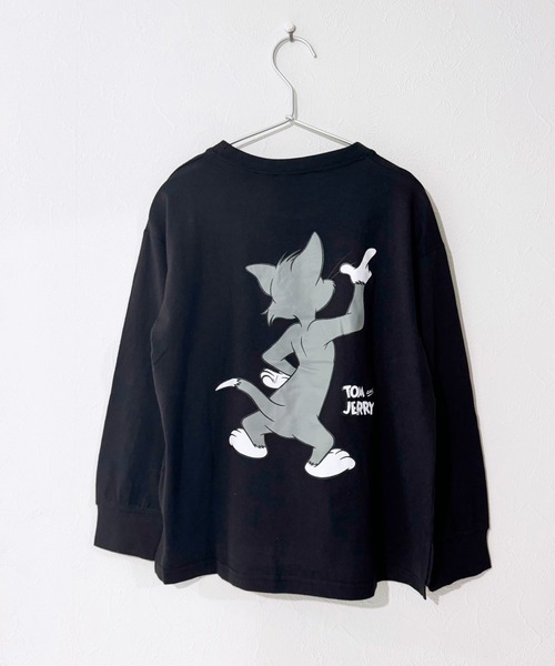 Tom&Jerry(トムアンドジェリー)の「トムとジェリーバックプリントビッグロンT(Tシャツ/カットソー・キッズ・杢グレー/ホワイト系その他/パープル/ブラック/チャコールグレー/ベージュ/ダークグリーン/オフホワイト/オレンジ系その他2/ベージュ系その他3/グリーン系その他2/ブルー系その他3/ホワイト系その他2/ホワイト系その他3/ブラック系その他3/グレー系その他2・130cm/150cm/120cm/160cm/140cm/110cm)」の6枚目の写真