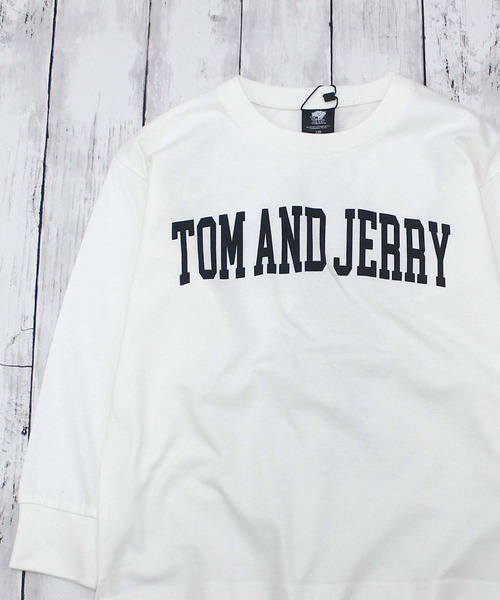 Tom&Jerry(トムアンドジェリー)の「トムとジェリーバックプリントビッグロンT(Tシャツ/カットソー・キッズ・杢グレー/ホワイト系その他/パープル/ブラック/チャコールグレー/ベージュ/ダークグリーン/オフホワイト/オレンジ系その他2/ベージュ系その他3/グリーン系その他2/ブルー系その他3/ホワイト系その他2/ホワイト系その他3/ブラック系その他3/グレー系その他2・130cm/150cm/120cm/160cm/140cm/110cm)」の17枚目の写真