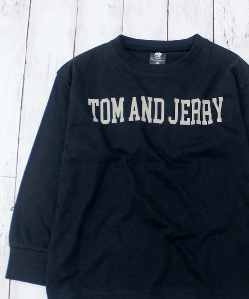 Tom&Jerry(トムアンドジェリー)の「トムとジェリーバックプリントビッグロンT(Tシャツ/カットソー・キッズ・杢グレー/ホワイト系その他/パープル/ブラック/チャコールグレー/ベージュ/ダークグリーン/オフホワイト/オレンジ系その他2/ベージュ系その他3/グリーン系その他2/ブルー系その他3/ホワイト系その他2/ホワイト系その他3/ブラック系その他3/グレー系その他2・130cm/150cm/120cm/160cm/140cm/110cm)」の19枚目の写真
