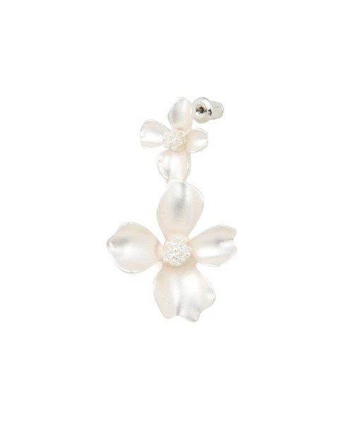 VIS（ビス）の「ダブルフラワーピアス（ピアス（両耳用）・レディース・シルバー/ゴールド・FREE）」の7枚目の写真