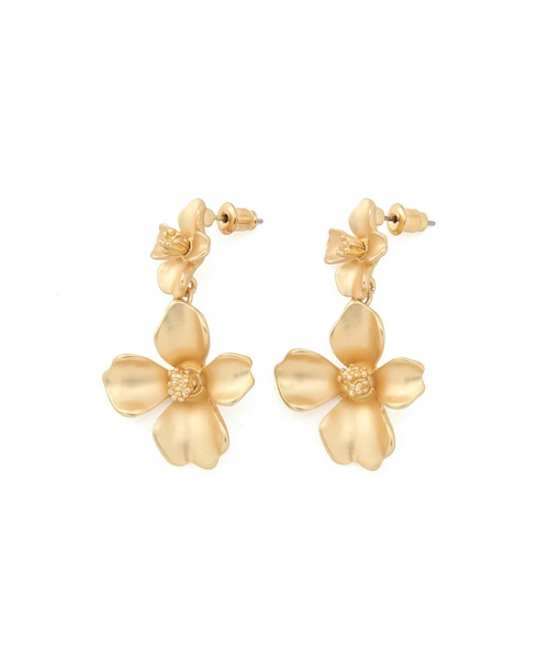 VIS（ビス）の「ダブルフラワーピアス（ピアス（両耳用）・レディース・シルバー/ゴールド・FREE）」の10枚目の写真