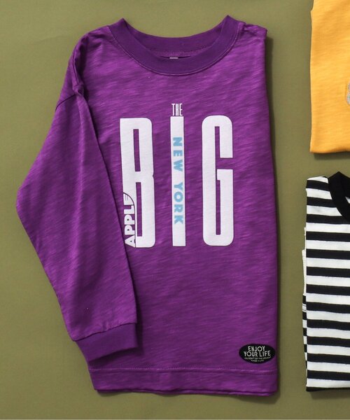 BREEZE（ブリーズ）の「4柄シティロゴTシャツ（Tシャツ/カットソー・キッズ・アイボリー/パープル/グリーン/ブラック・80/90/150/100/120/140/130/110）」の4枚目の写真