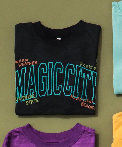 BREEZE（ブリーズ）の「4柄シティロゴTシャツ（Tシャツ/カットソー・キッズ・アイボリー/パープル/グリーン/ブラック・80/90/150/100/120/140/130/110）」の2枚目の写真