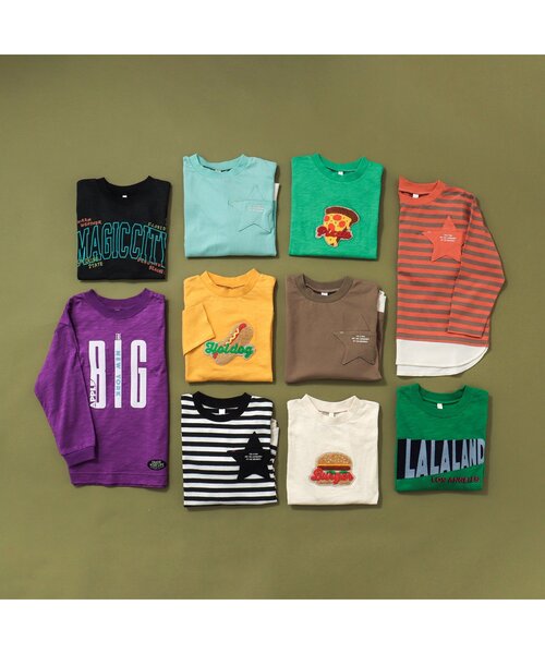 BREEZE（ブリーズ）の「4柄シティロゴTシャツ（Tシャツ/カットソー・キッズ・アイボリー/パープル/グリーン/ブラック・80/90/150/100/120/140/130/110）」の5枚目の写真