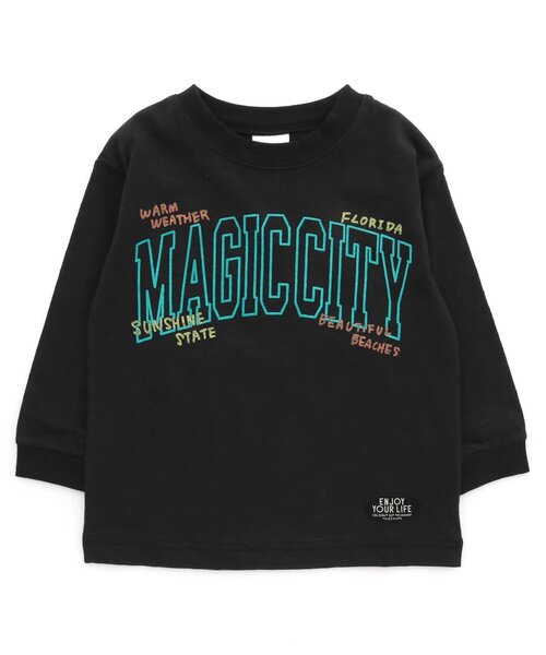 BREEZE（ブリーズ）の「4柄シティロゴTシャツ（Tシャツ/カットソー・キッズ・アイボリー/パープル/グリーン/ブラック・80/90/150/100/120/140/130/110）」の6枚目の写真