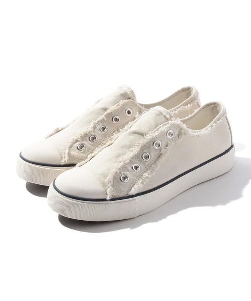 coen(コーエン)の「キャンバススリッポン15FW(スリッポン・レディース・ネイビー/ダークグリーン/ベージュ/ホワイト・LARGE/SMALL/MEDIUM)」の12枚目の写真