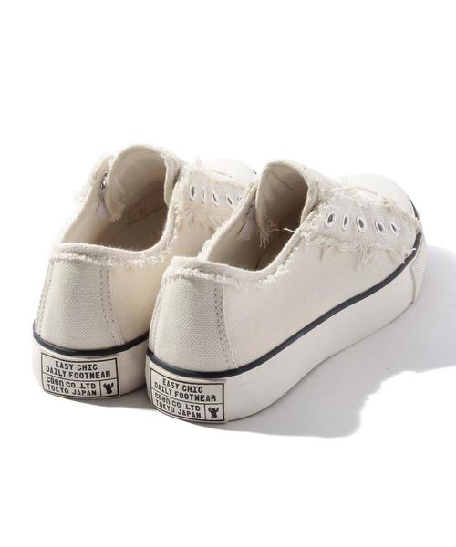 coen(コーエン)の「キャンバススリッポン15FW(スリッポン・レディース・ネイビー/ダークグリーン/ベージュ/ホワイト・LARGE/SMALL/MEDIUM)」の7枚目の写真