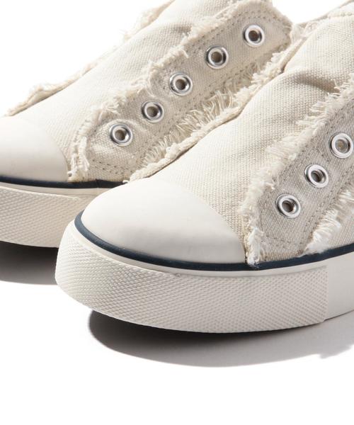 coen(コーエン)の「キャンバススリッポン15FW(スリッポン・レディース・ネイビー/ダークグリーン/ベージュ/ホワイト・LARGE/SMALL/MEDIUM)」の8枚目の写真