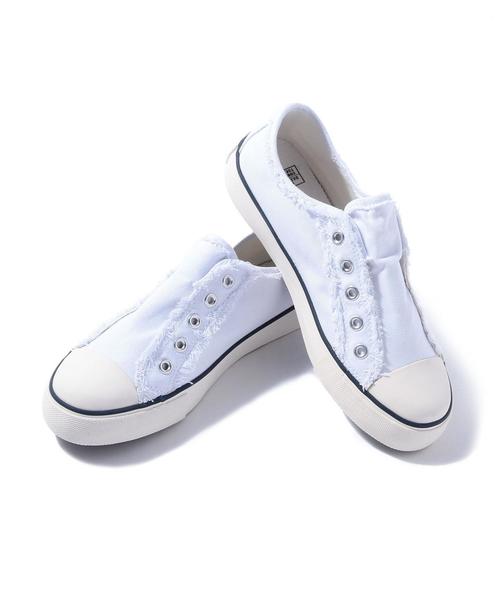 coen(コーエン)の「キャンバススリッポン15FW(スリッポン・レディース・ネイビー/ダークグリーン/ベージュ/ホワイト・LARGE/SMALL/MEDIUM)」の16枚目の写真