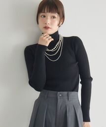 RETRO GIRL | リブハイネックニット(ニット/セーター)