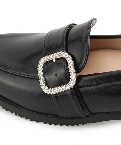 ROPE' PICNIC（ロペピクニック）の「晴雨兼用/洗えるパールビット＆ビジューバックルローファー（ローファー・レディース・ブラック/ブラック系その他2・23.0cm/23.5cm/24.0cm/24.5cm）」の9枚目の写真