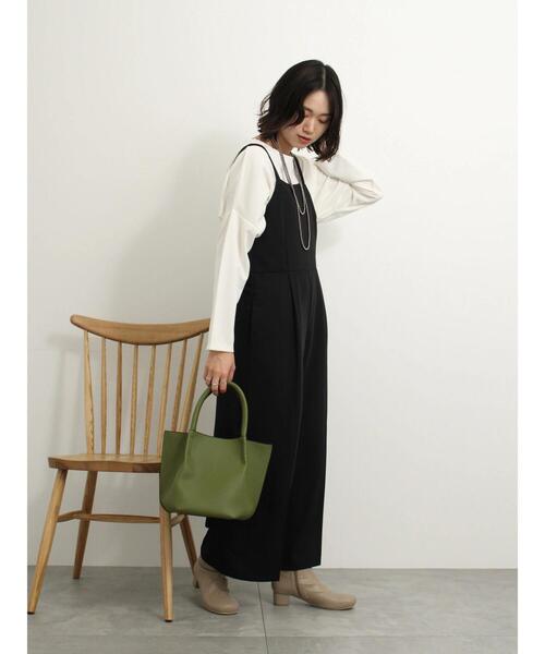 Samansa Mos2 blue（サマンサモスモスブルー）の「合皮ハンドバッグ（ハンドバッグ・レディース・カーキ/ブラック/キナリ・F）」の4枚目の写真