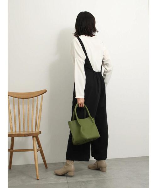 Samansa Mos2 blue（サマンサモスモスブルー）の「合皮ハンドバッグ（ハンドバッグ・レディース・カーキ/ブラック/キナリ・F）」の5枚目の写真