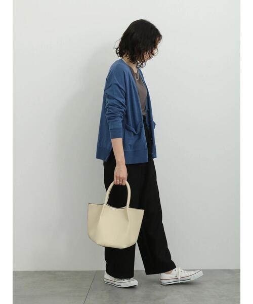 Samansa Mos2 blue（サマンサモスモスブルー）の「合皮ハンドバッグ（ハンドバッグ・レディース・カーキ/ブラック/キナリ・F）」の8枚目の写真