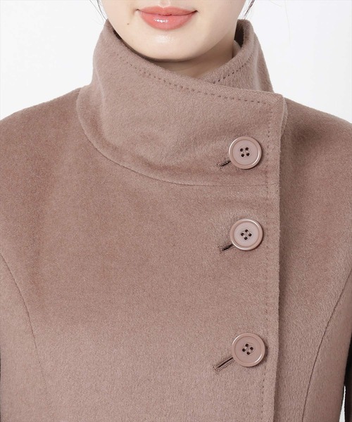 WILLSELECTION(ウィルセレクション)の「ハンドステッチ風スタンドコート(その他アウター・レディース・ピンク/アイボリー/ブラック/ダークブラウン・MEDIUM)」の12枚目の写真