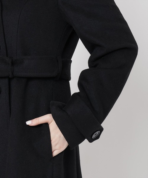 ウィルセレクション　ハンドステッチ風スタンドコート ウィルセレクション WILLSELECTION ハンドステッチ風スタンド