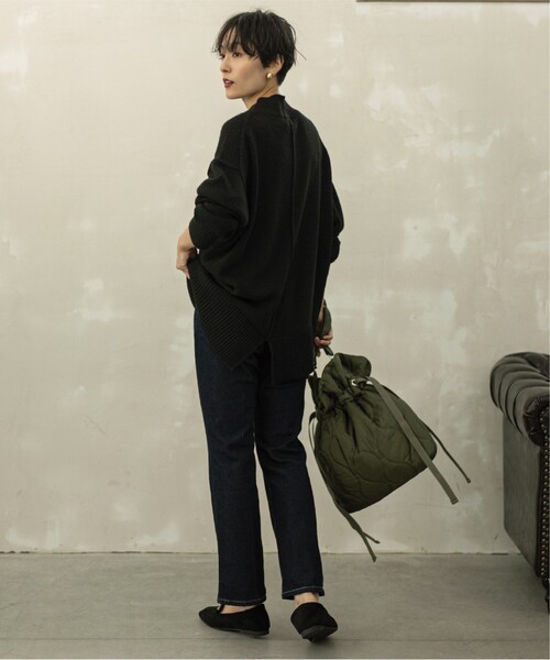 OPAQUE.CLIP（オペークドットクリップ）の「◆【2WAY／A4サイズ対応】キルティングドロストリボンショルダー（トートバッグ・レディース・グレー/カーキ/ブラック/ベージュ・00）」の16枚目の写真