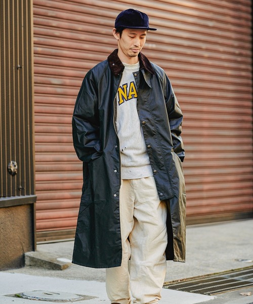 バブアー ステンカラーコート os wax burghley サイズ38 新品 Barbour ステンカラーコート コート 「BURGHLEY / バーレー