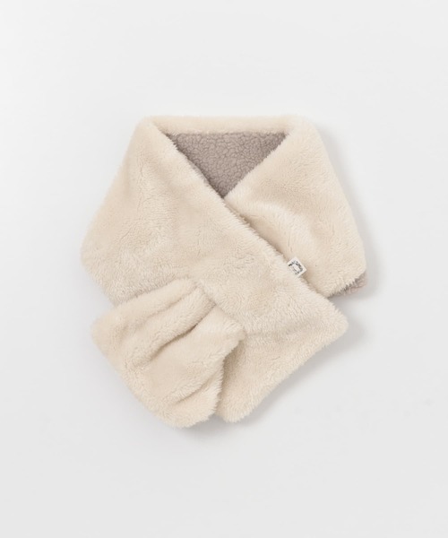 URBAN RESEARCH DOORS（アーバンリサーチドアーズ）の「ボアリバーシブルマフラー(KIDS)（マフラー・キッズ・グレー系その他/ブラック・ONE）」の10枚目の写真