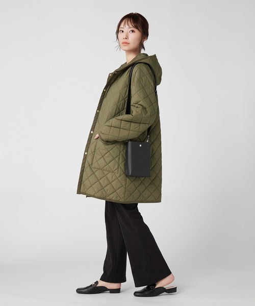 HONEYSUCKLE ROSE（ハニーサックルローズ）の「【HONEYSUCKLE ROSE】フードキルティングコート（その他アウター・レディース・ブラック/カーキブラウン・M/L）」の13枚目の写真