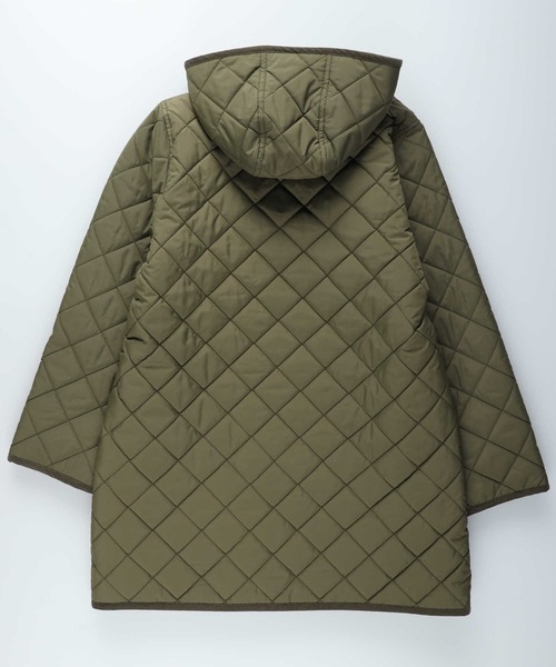 HONEYSUCKLE ROSE（ハニーサックルローズ）の「【HONEYSUCKLE ROSE】フードキルティングコート（その他アウター・レディース・ブラック/カーキブラウン・M/L）」の7枚目の写真
