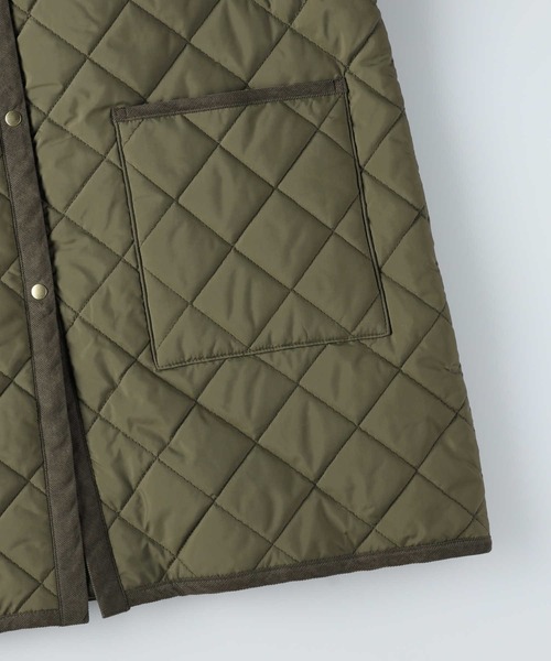 HONEYSUCKLE ROSE（ハニーサックルローズ）の「【HONEYSUCKLE ROSE】フードキルティングコート（その他アウター・レディース・ブラック/カーキブラウン・M/L）」の6枚目の写真