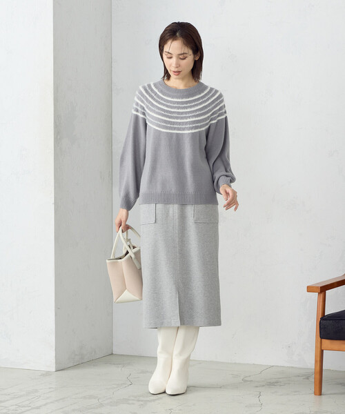 COMME CA MODELS(コムサモデルズ)の「ボックスタイトスカート(スカート・レディース・ライトグレー/ブラック/ベージュ・X-SMALL/SMALL/MEDIUM/LARGE/X-LARGE)」の5枚目の写真