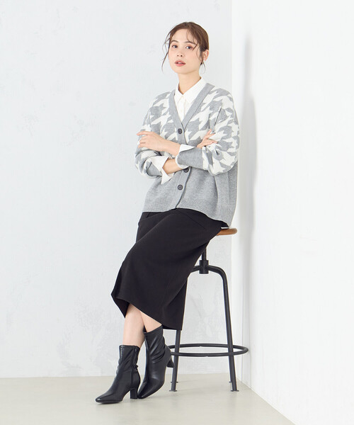 COMME CA MODELS(コムサモデルズ)の「ボックスタイトスカート(スカート・レディース・ライトグレー/ブラック/ベージュ・X-SMALL/SMALL/MEDIUM/LARGE/X-LARGE)」の9枚目の写真