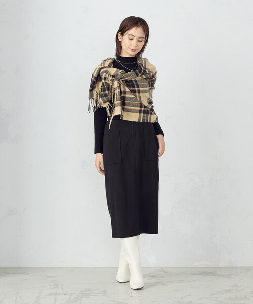 COMME CA MODELS(コムサモデルズ)の「ボックスタイトスカート(スカート・レディース・ライトグレー/ブラック/ベージュ・X-SMALL/SMALL/MEDIUM/LARGE/X-LARGE)」の11枚目の写真