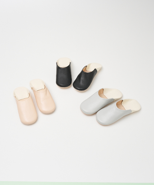 collex(コレックス)の「ツートンバブーシュ Ladies(ルームシューズ/スリッパ・レディース・グレー/スミクロ/ベージュ・フリー)」の8枚目の写真