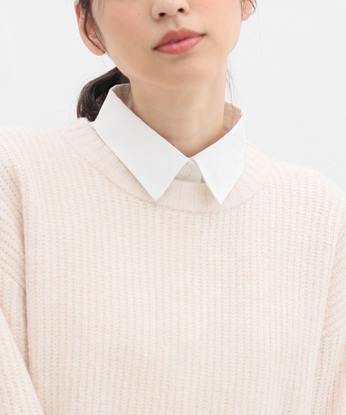 Honeys（ハニーズ）の「付け衿／レギュラーカラー（付け襟・レディース・ブラック/ホワイト/ブルー系その他/ブルー系その他3・FREE/F）」の5枚目の写真