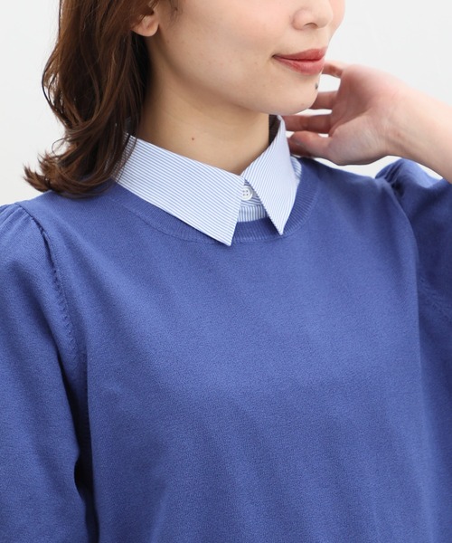 Honeys（ハニーズ）の「付け衿／レギュラーカラー（付け襟・レディース・ブラック/ホワイト/ブルー系その他/ブルー系その他3・FREE/F）」の11枚目の写真