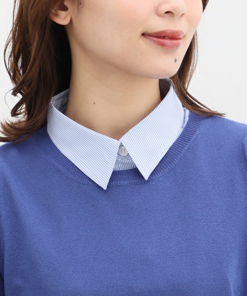 Honeys（ハニーズ）の「付け衿／レギュラーカラー（付け襟・レディース・ブラック/ホワイト/ブルー系その他/ブルー系その他3・FREE/F）」の12枚目の写真