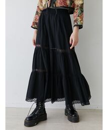 jouetie（ジュエティ）の「レースドッキングティアードロングスカート（スカート）」