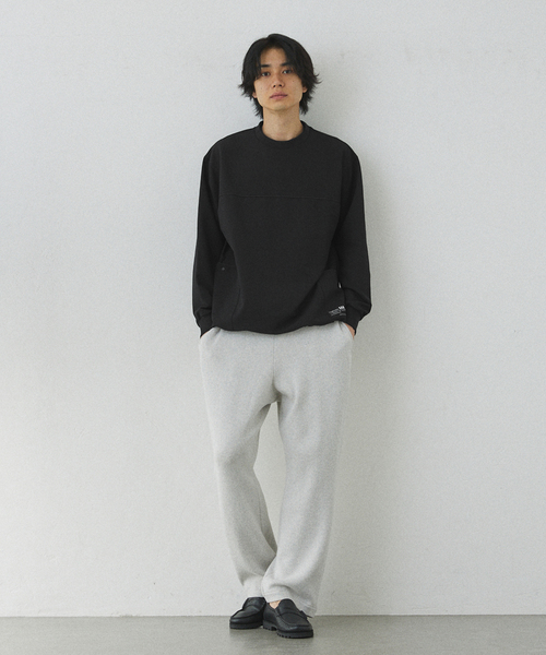 417 EDIFICE（フォーワンセブンエディフィス）の「【Warm Woven】 リブプルオーバー（Tシャツ/カットソー・メンズ・グレー/ブラック・LARGE/MEDIUM）」の3枚目の写真